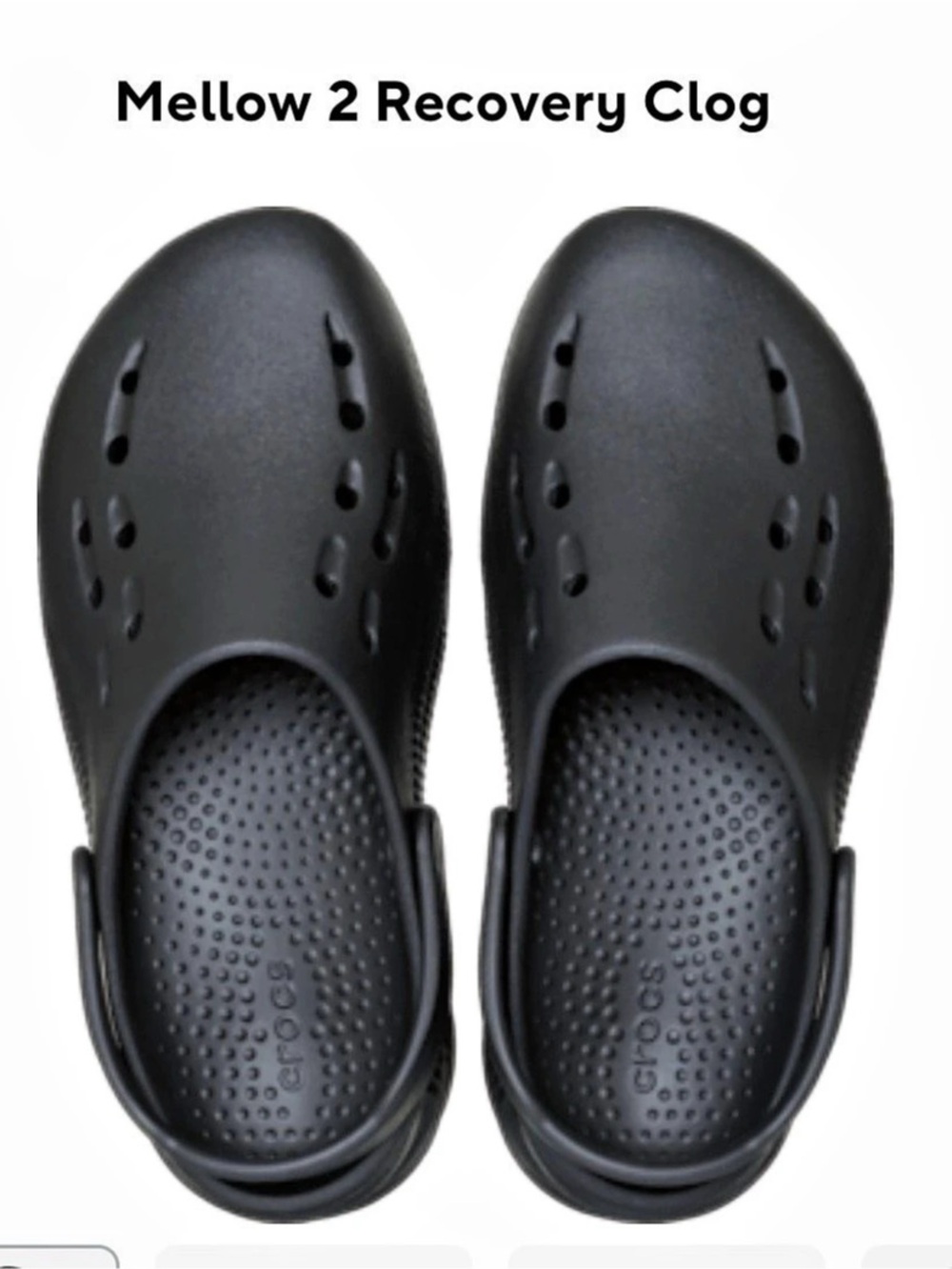 Crocs Mellow 2 Recovery Clog Black US 5/7
